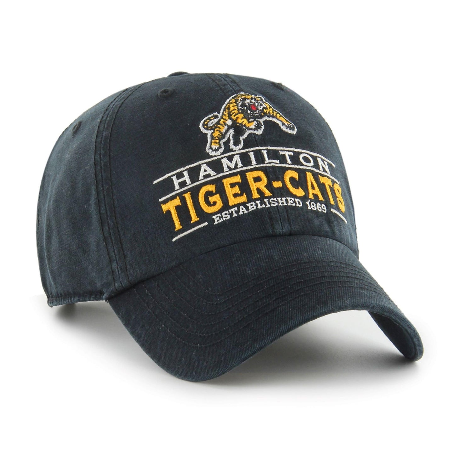 47 Clean Up CFL Hamilton Tigercats Vernon Adjustable Hat - Black