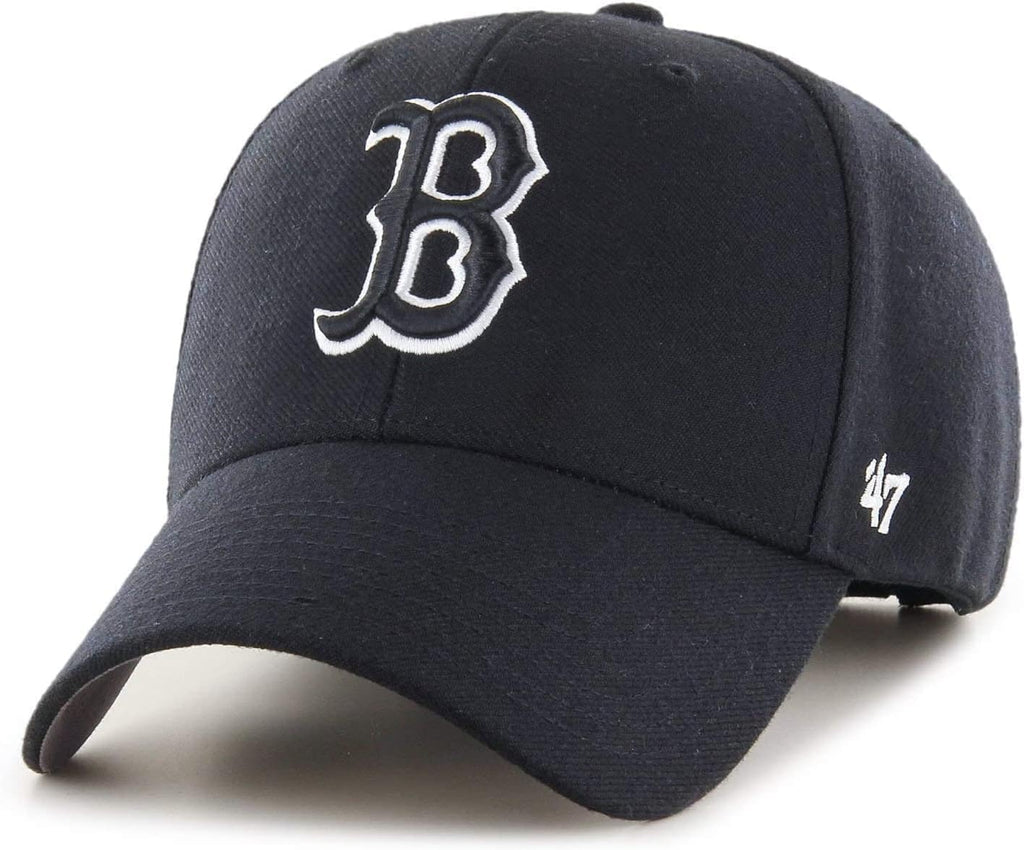 '47 MLB Black White MVP Adjustable Hat, Adult One Size Fits All