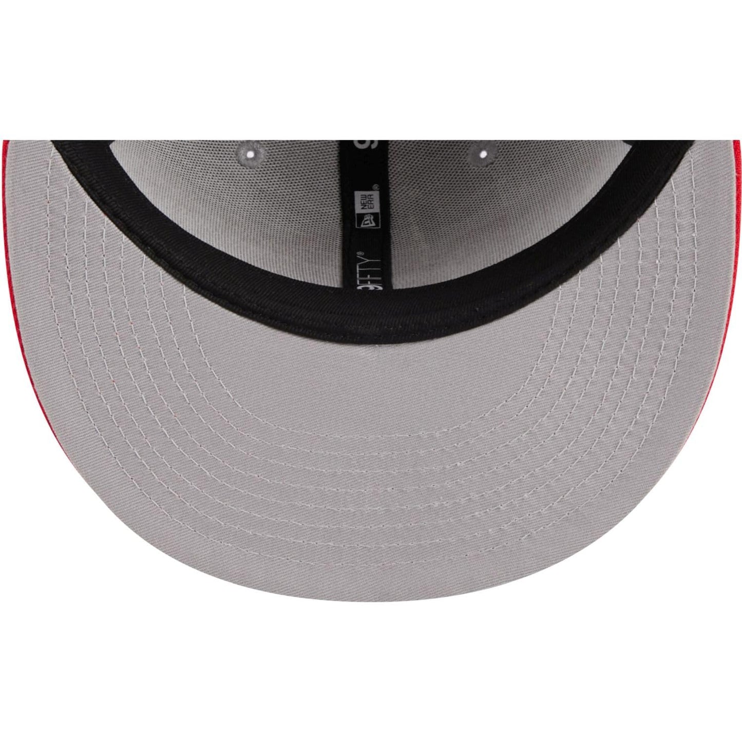 New Era NBA Toronto Raptors 2023 Draft 9FIFTY Snapback Hat - Gray/Red