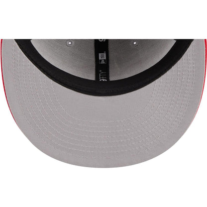 New Era NBA Toronto Raptors 2023 Draft 9FIFTY Snapback Hat - Gray/Red