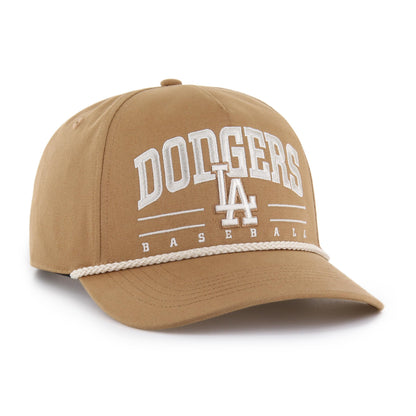 47 Hitch MLB Los Angeles Dodgers Roscoe Rope Snapback Hat - Brown
