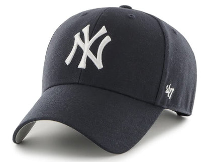 47 Men's Compatible with Yankees Cooperstown World Series Sure Shot MVP Adjustable Hat - One Size Navy