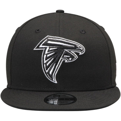 New Era NFL 9FIFTY Black/White Adjustable Snapback Hat Cap One Size Fits All